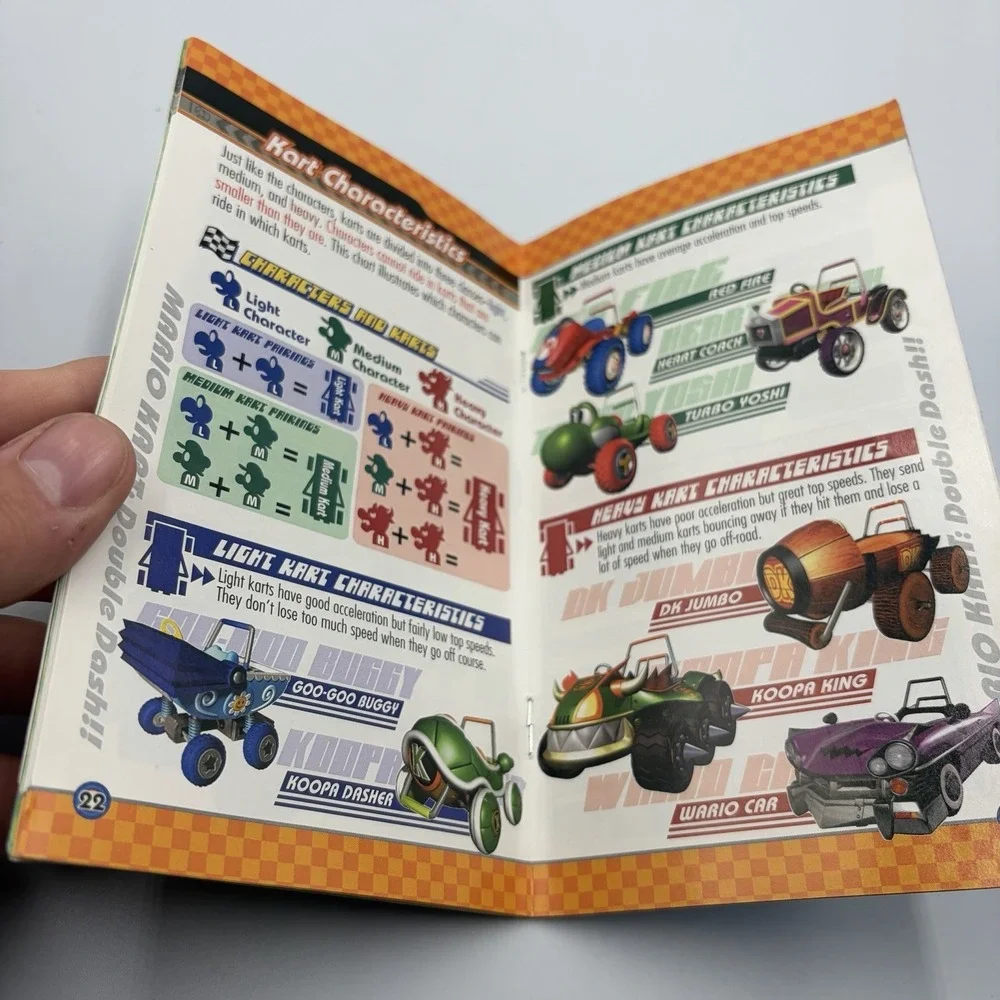 (Manual Only) Mario Kart Double Dash‎ Nintendo Gamecube Instruction Booklet